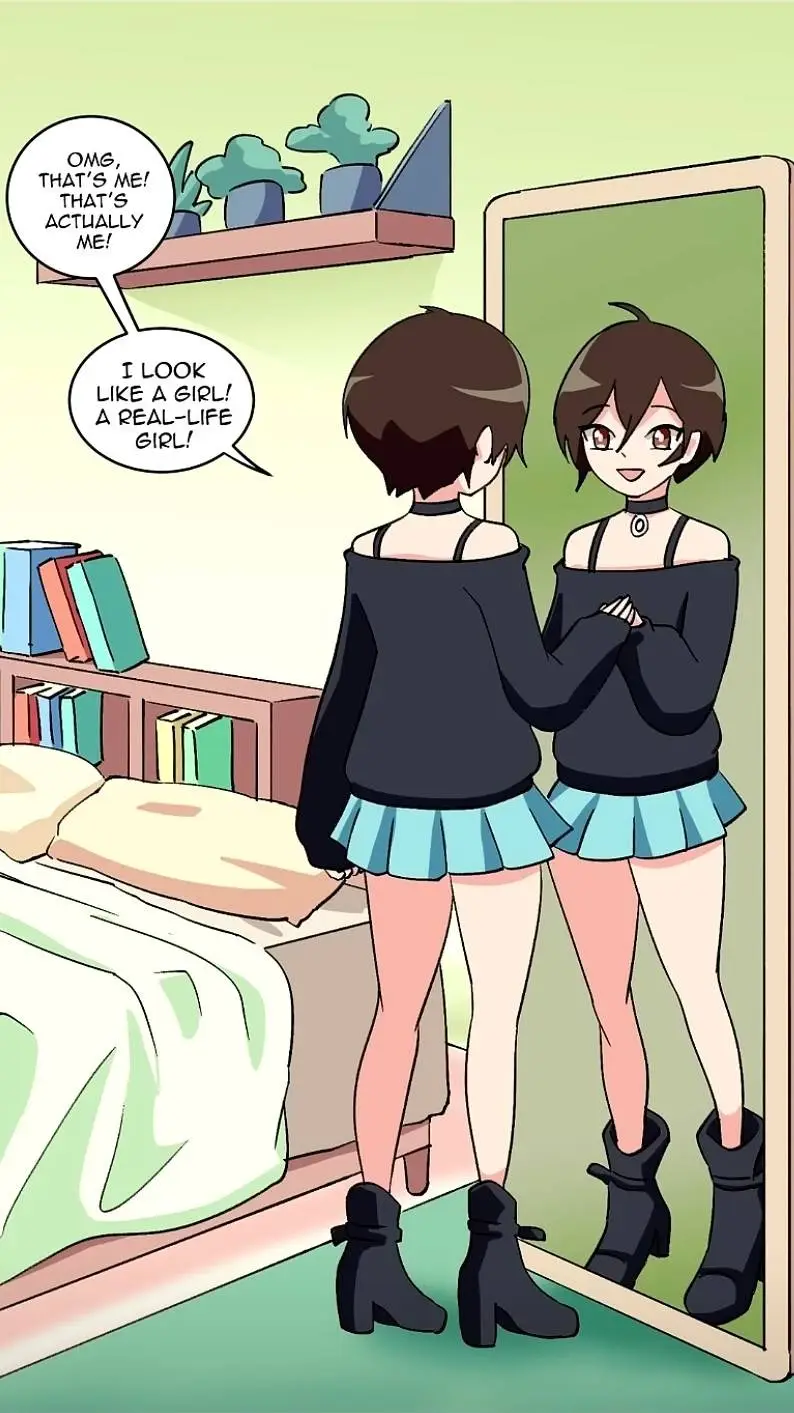 ai character: Cross dressing background