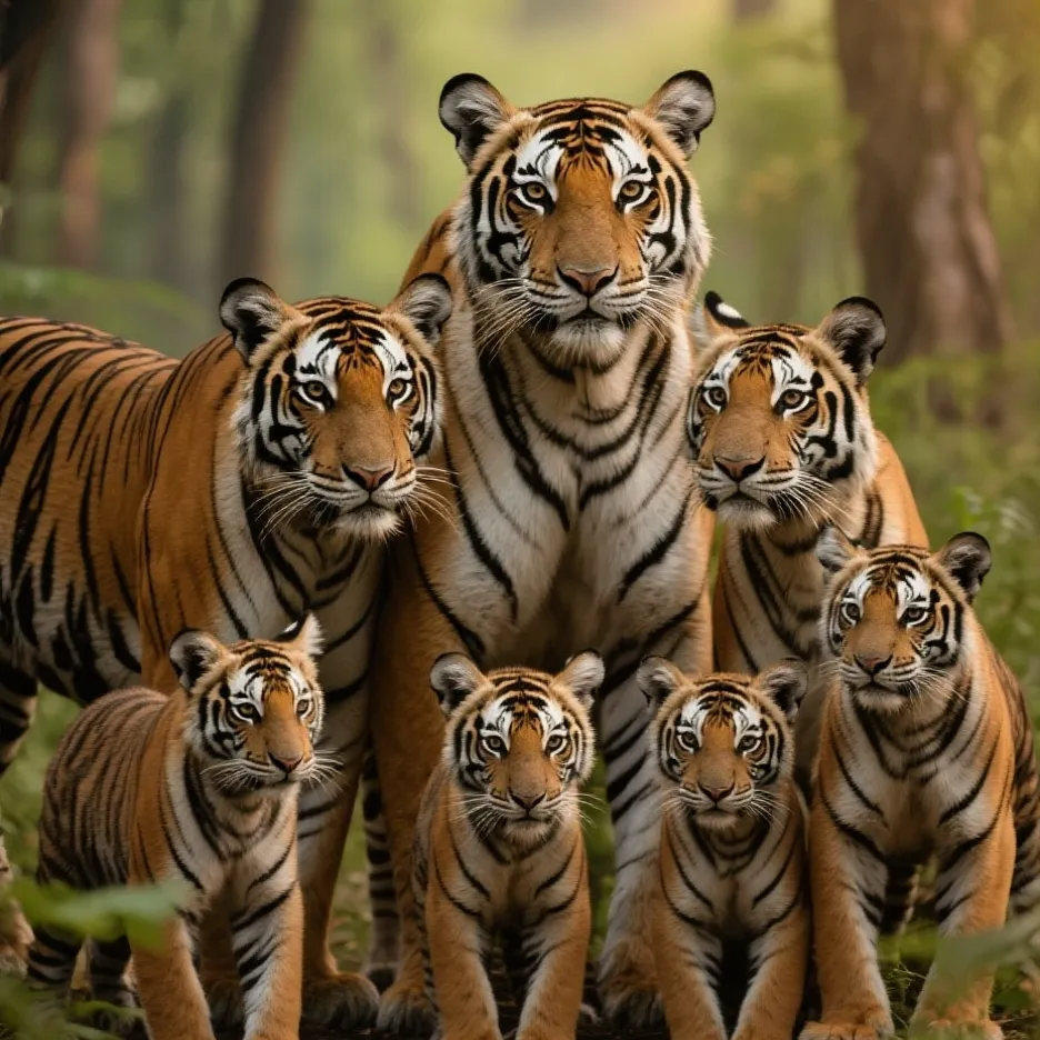 chat with ai character: Tiger Family