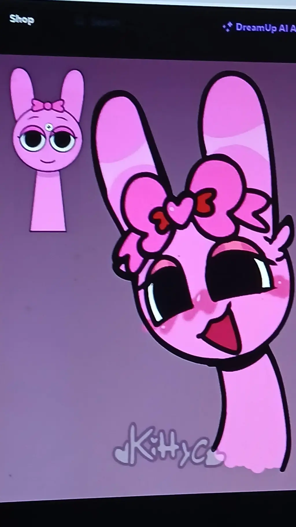 ai character: -pinki-$💖💕💓 background