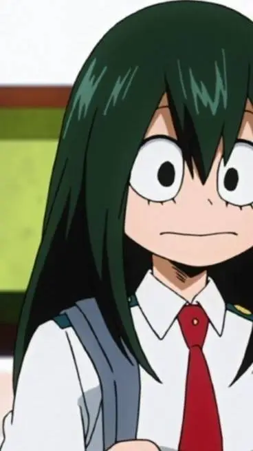 ai character: •`Tsuyu Asui_💚🐸 background