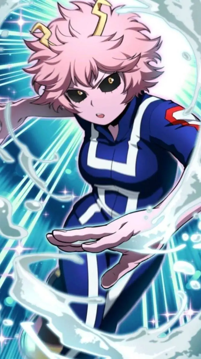 ai character: Mina fight💗 background