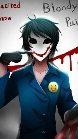 ai character: bloody painter background