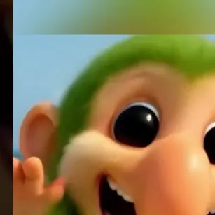 chat with ai character: Baby monkey grass