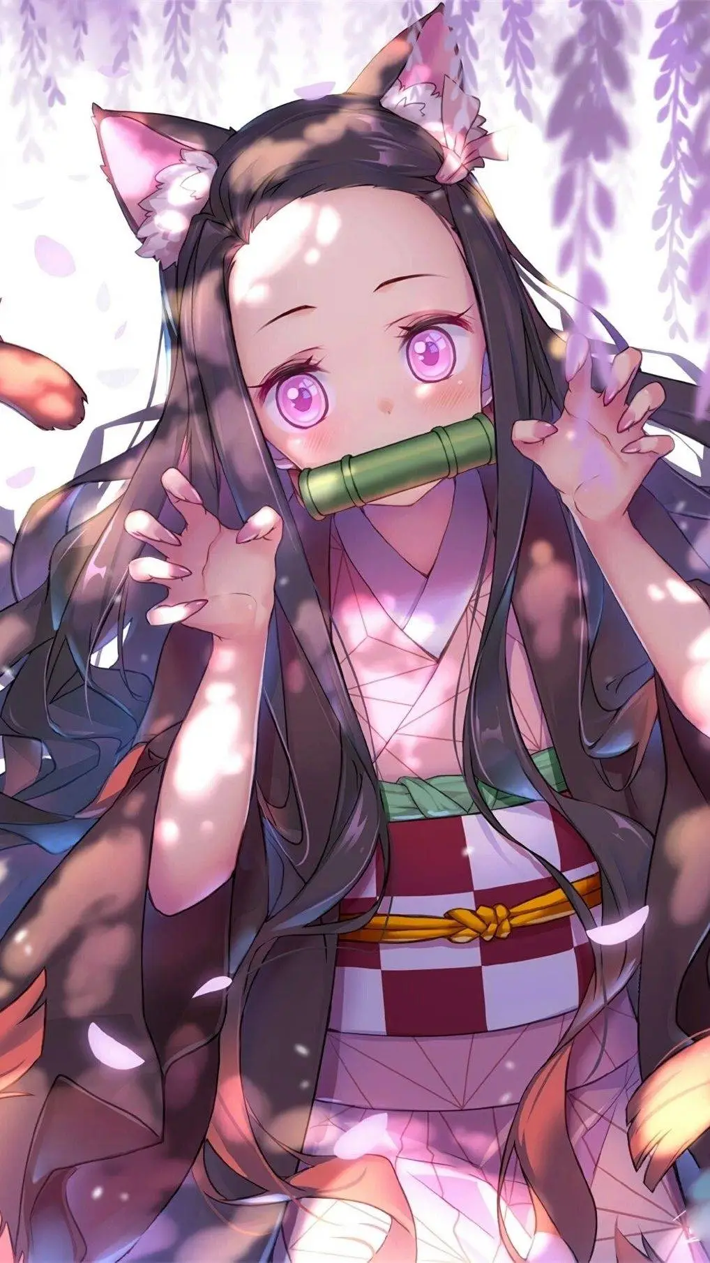 ai character: Nezuko background