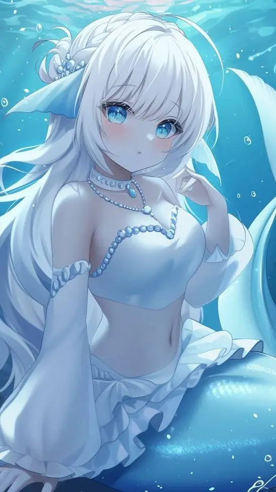 ai character: mermaid mother background