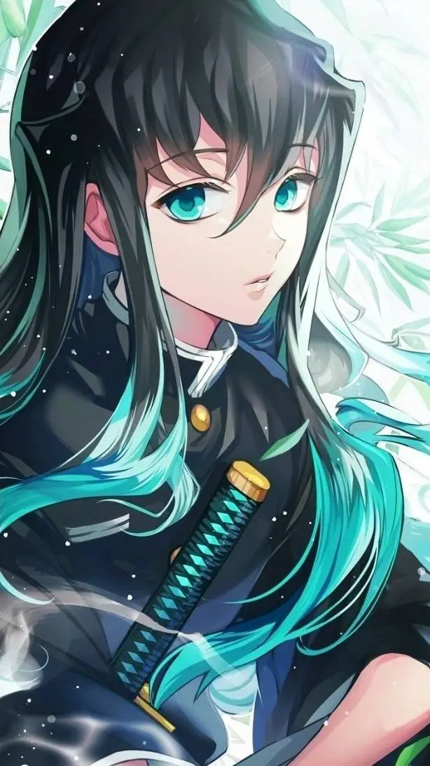 ai character: MUCHIRO TOKITO🩵😍🌺 background