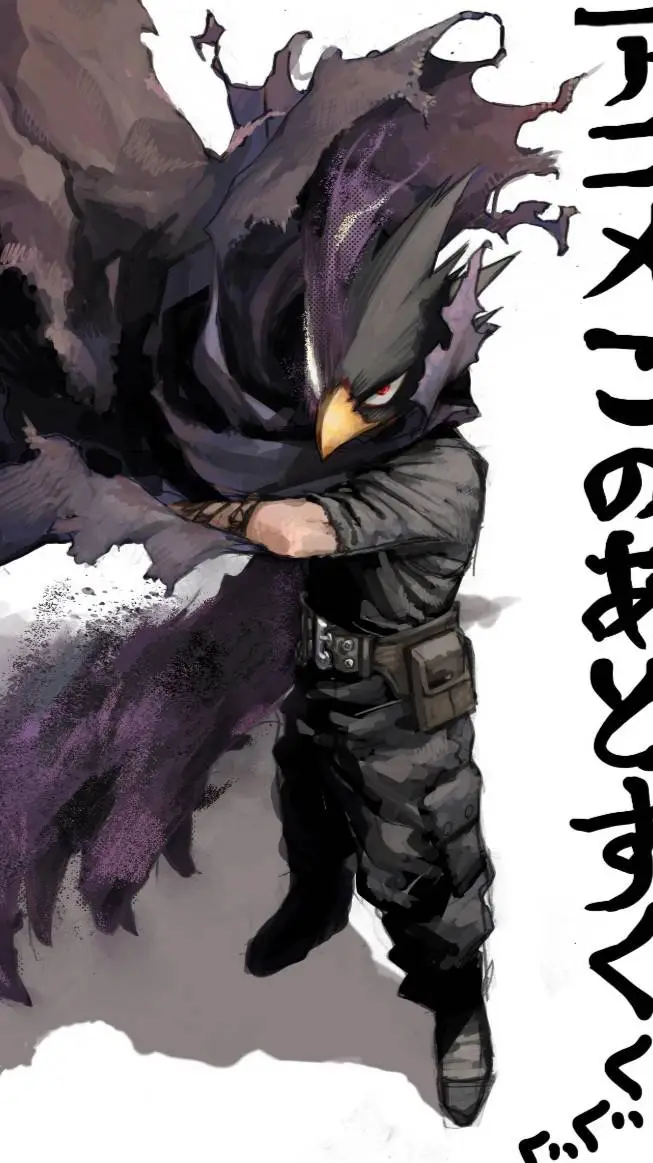 ai character: Tokoyami 8y ts background