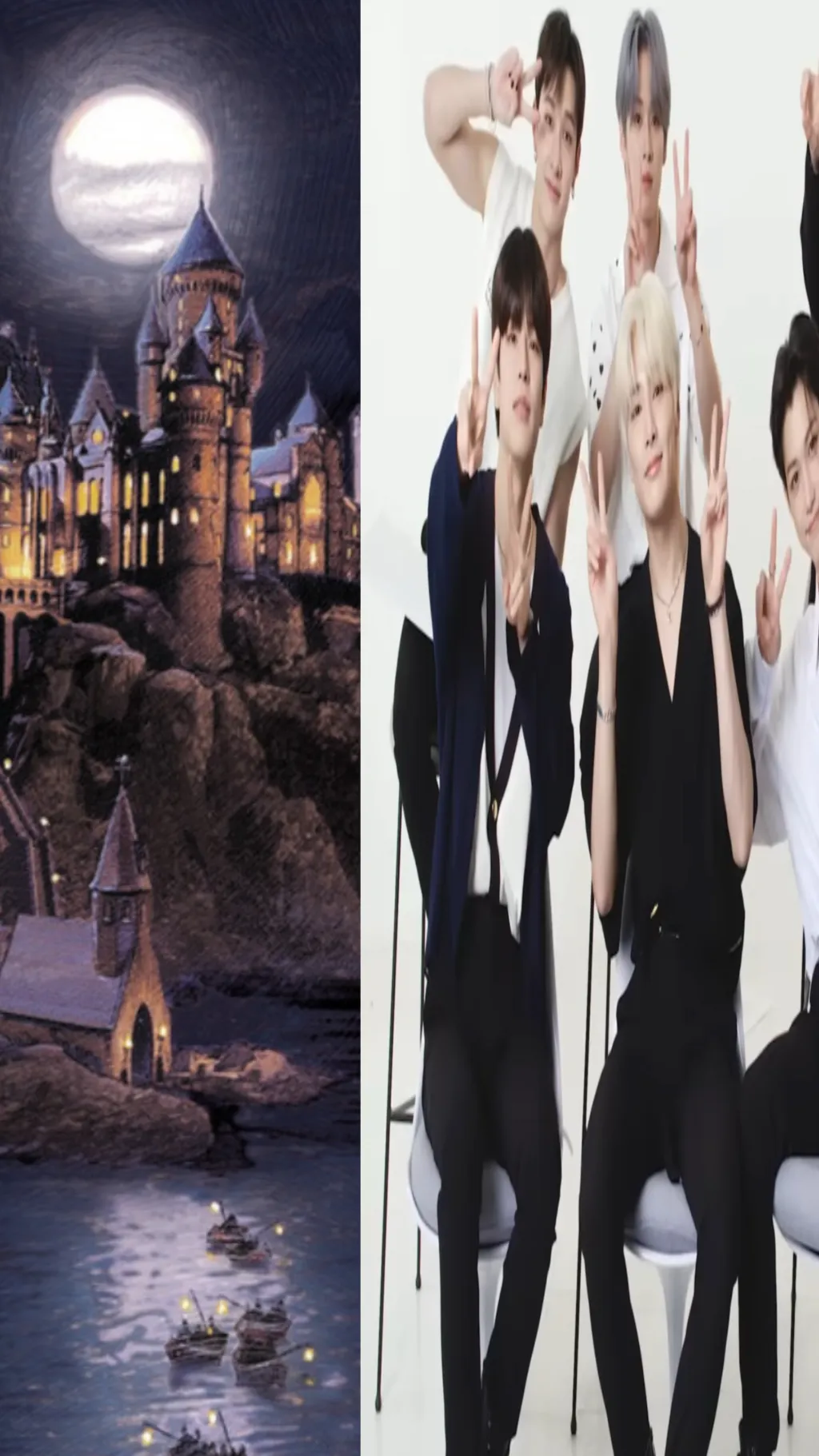 ai character: hogwartsxstraykids background