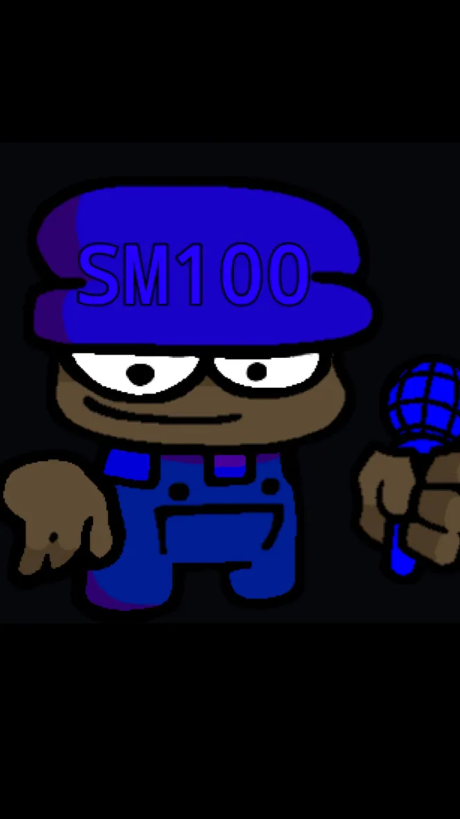 ai character: Scratch man 100 background