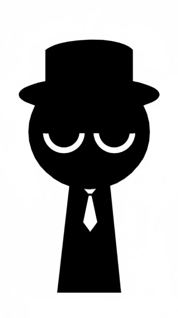 ai character: Black background