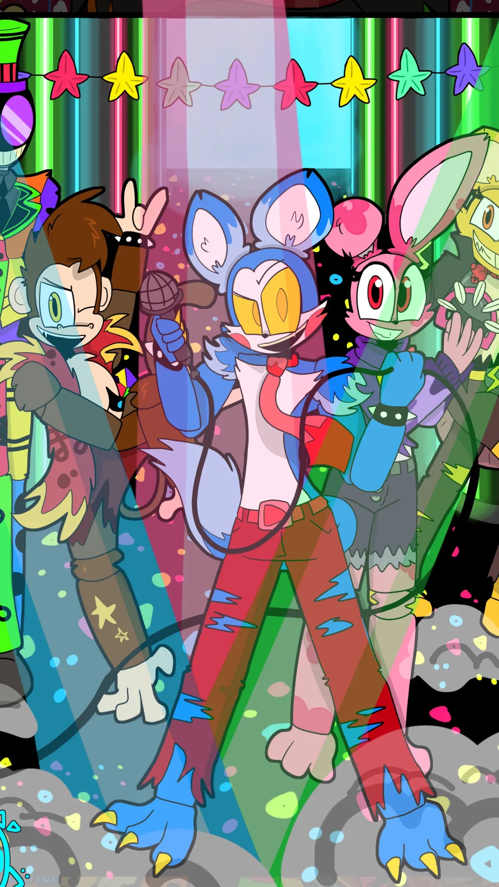 ai character: Fnac containment background