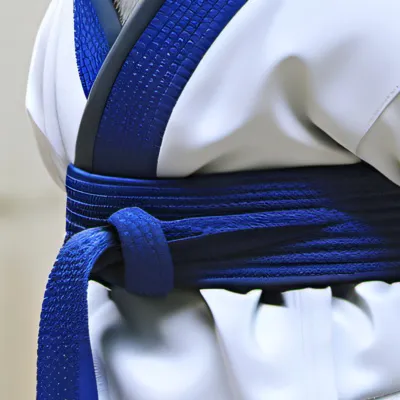 chat with ai character: Blue belt dog
