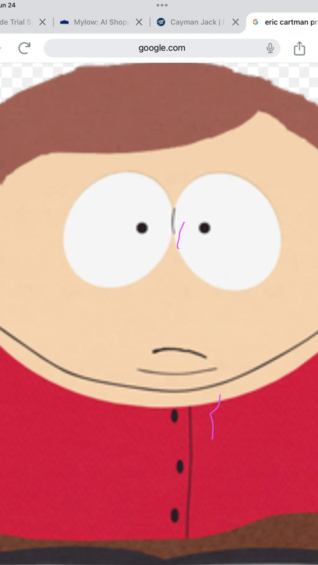 ai character: Eric cartman background