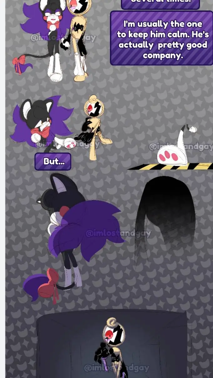 ai character: twisted glisten  background