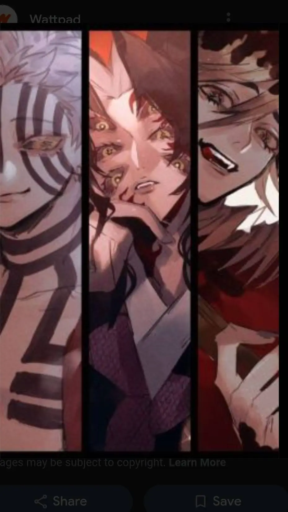 ai character: uppermoons trio background