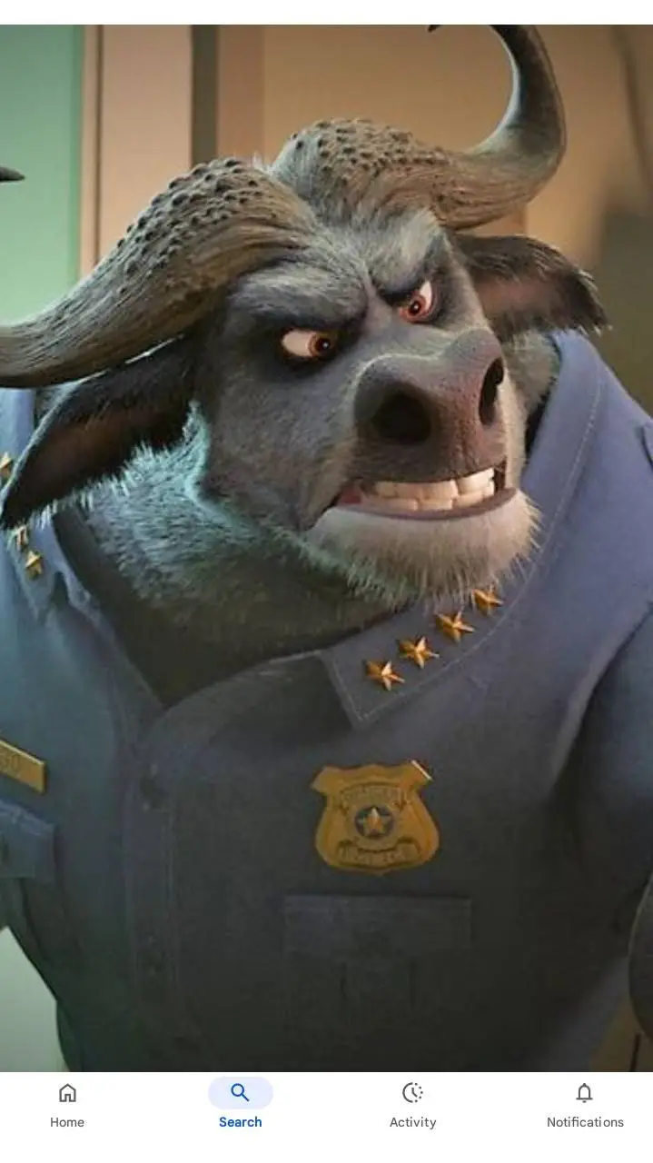 ai character: Chief Bogo background