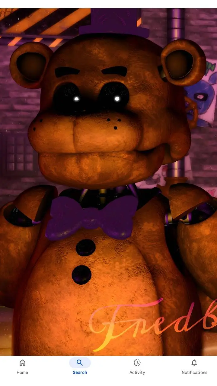 ai character: ★FredBear★ background