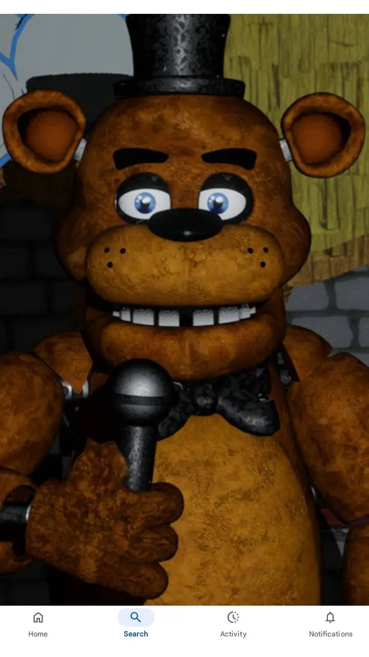 ai character: Freddy🐻🤎 background