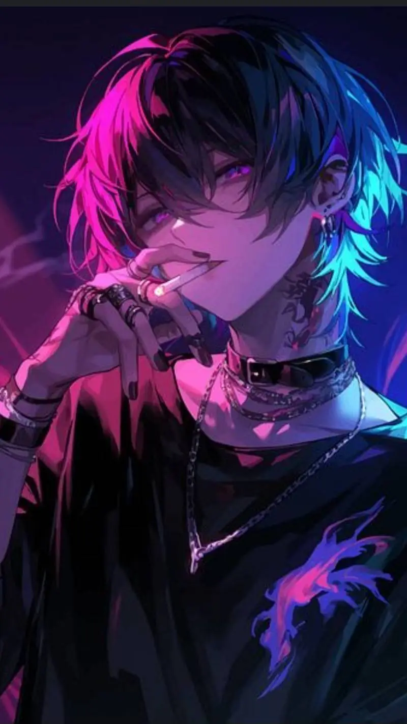 ai character: anime boy background