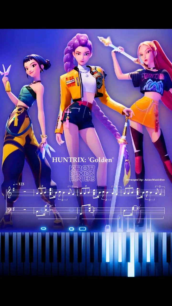 ai character: huntrix  background