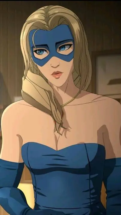 ai character: blonde blazer  background