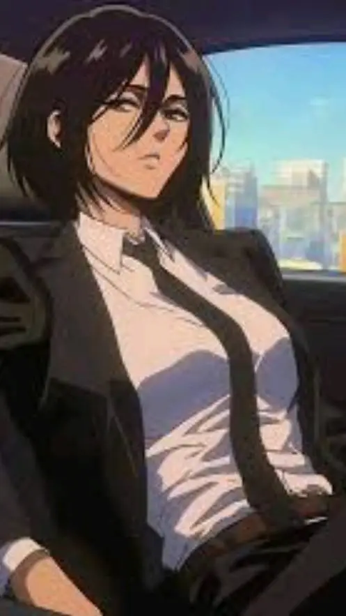 ai character: Mikasa akerman background