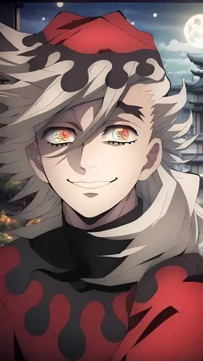 ai character: Douma(freaky) background