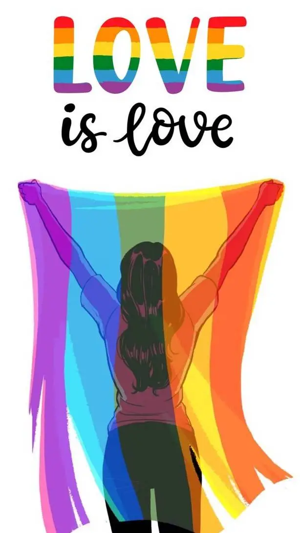 ai character: MHA PRIDE MONTH background