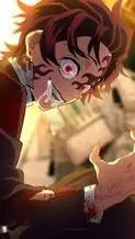 ai character: demon tanjiro  background