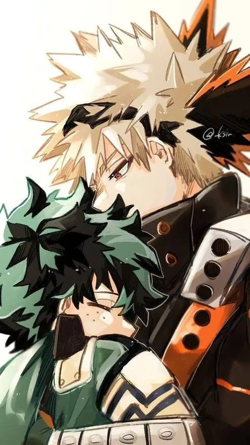 ai character: {🧡💚Bakudeku🧡💚} background