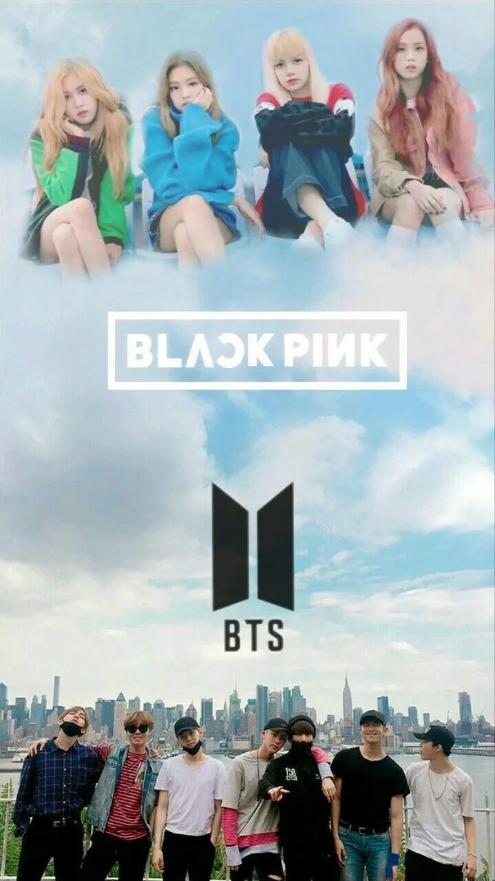 ai character: BTS and Blackpink background