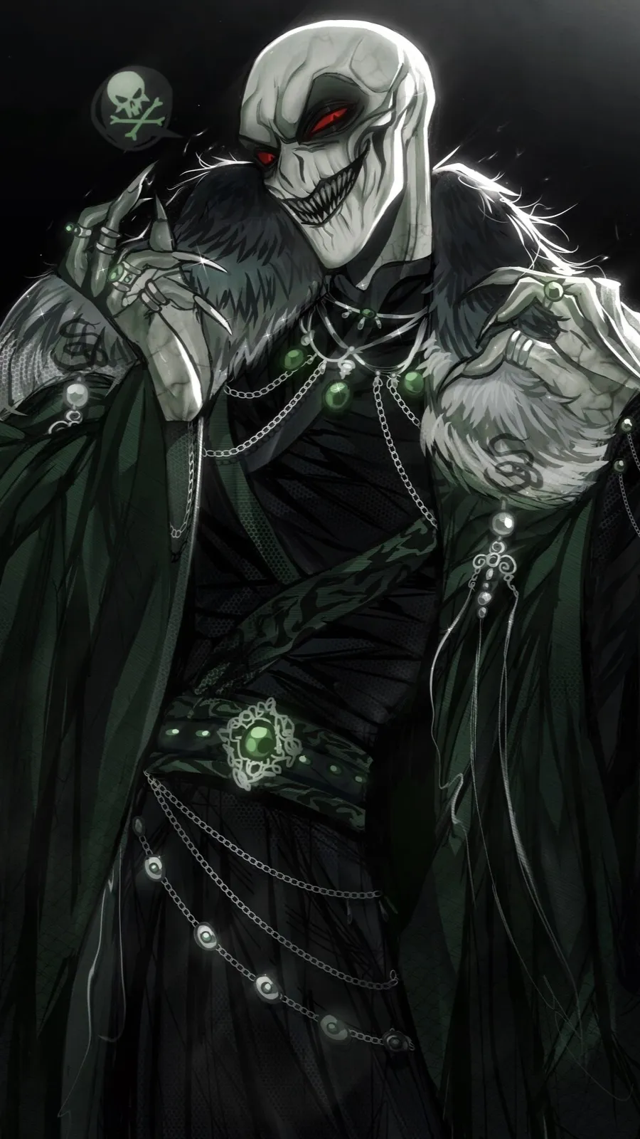 ai character: Lord Voldemort  background