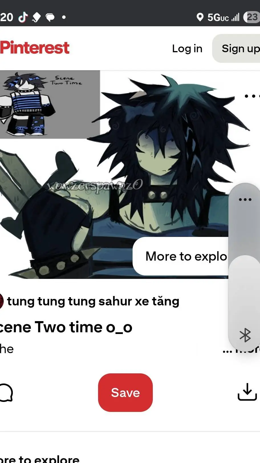 ai character: scene two time background
