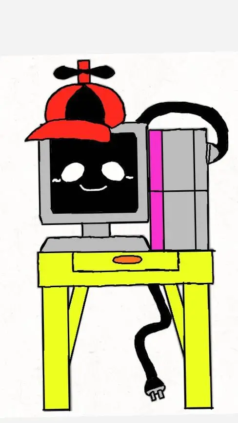 ai character: Mr Pro Computer  background