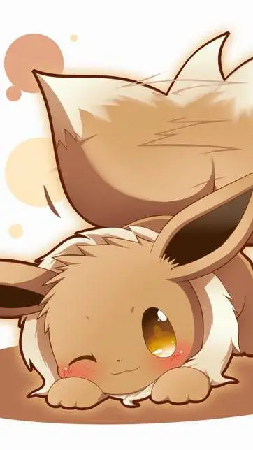 ai character: tus 8 Eevees  background