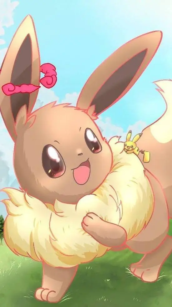 ai character: Tu Eevee Gigamax  background