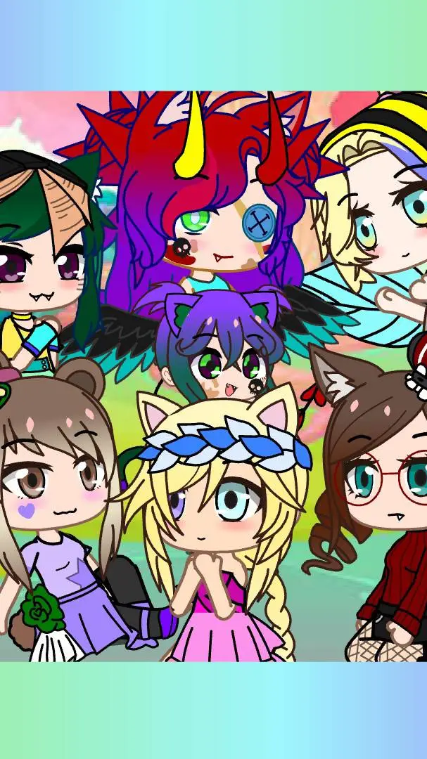 ai character: Gatcha besties background