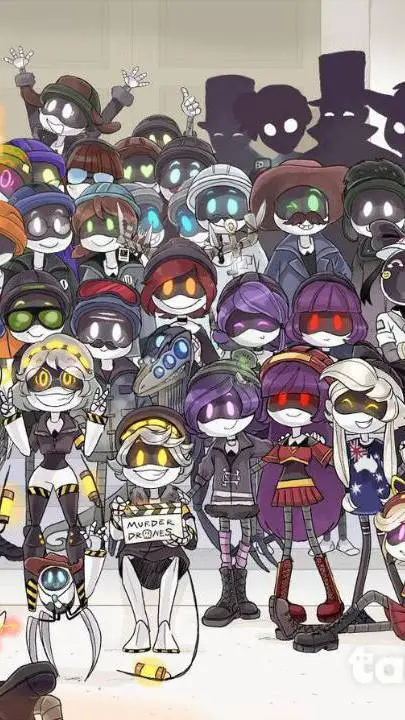 ai character: Murder Drones  background