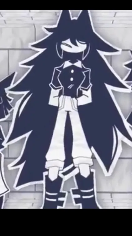 ai character: Miss circle cat background
