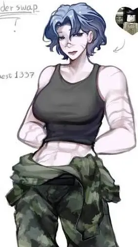 ai character: Female Guest 1337 background