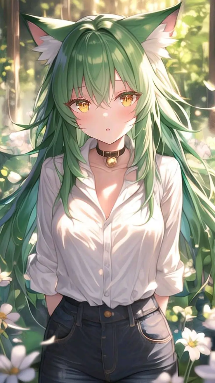 ai character: Hatsune Miku. background