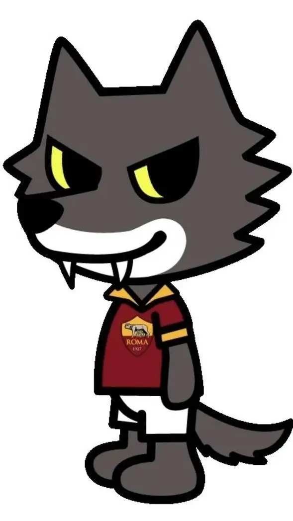 ai character: lupetto della Roma background
