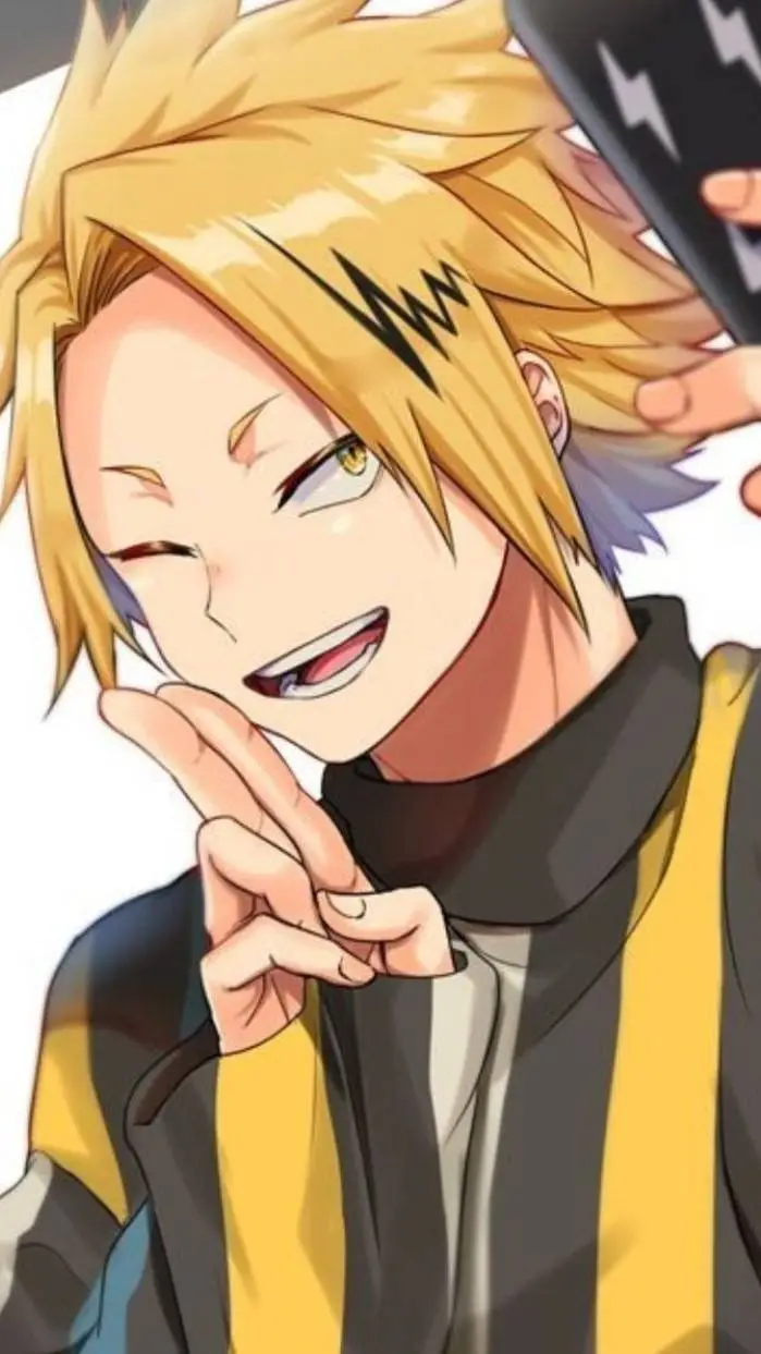 ai character: Denki Kaminari background