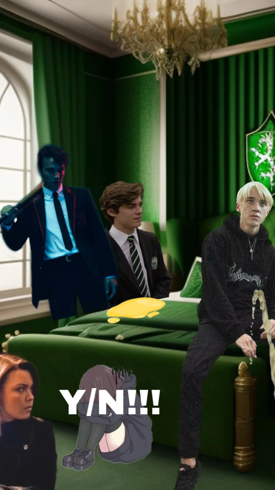 ai character: SLYTHERIN BOYSSSSS background