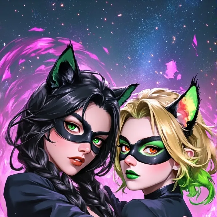 chat with ai character: Ladynoire x Kitty 