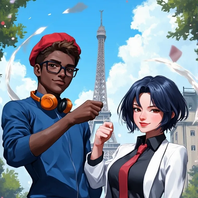 chat with ai character: Adrinette + Ninoga