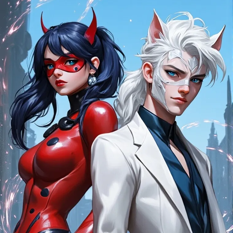 chat with ai character: Ladybug x Cat Blan