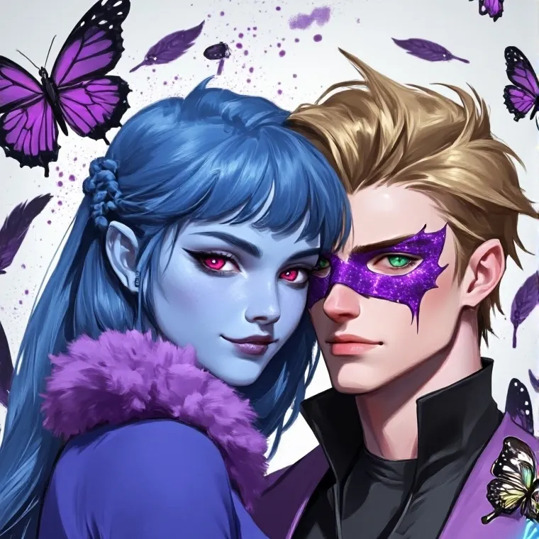 chat with ai character: Lila x Felix(🦋🦚)