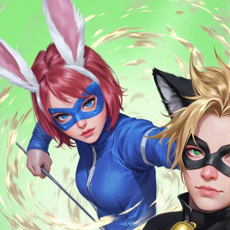 chat with ai character: Bunnyx X Cat Noir 
