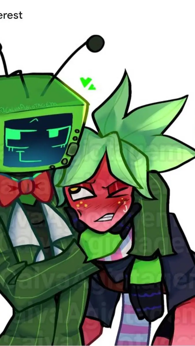 ai character: Vee x Sprout 📺🍓 background
